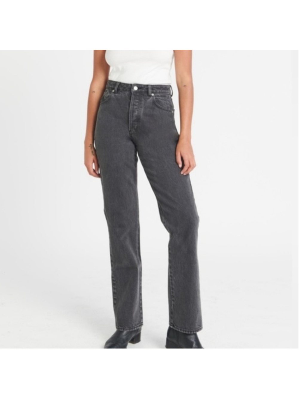 Rollas Classic Straight High Rise Denim Jeans Women's Size 26